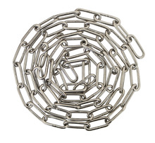 Kjetting langlenket rustfritt stål Ø4 mm x 2 meter